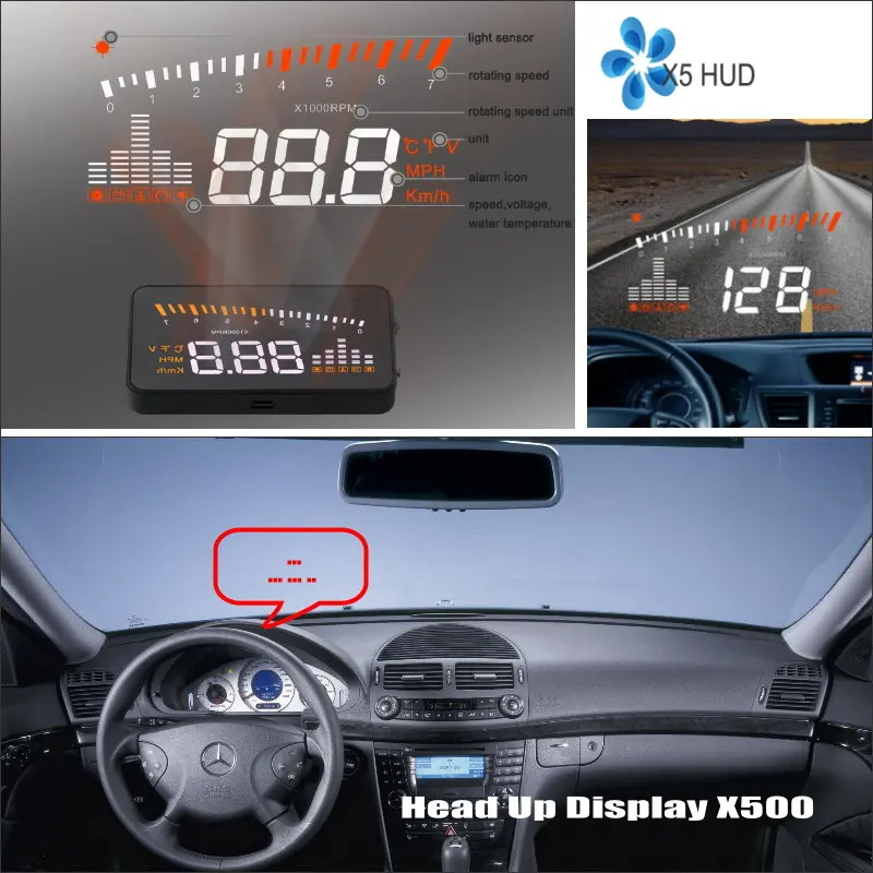Автомобильный HUD Дисплей для Mercedes Benz E MB W210 W211 W212 W213 W214 C207 безопасный проектор