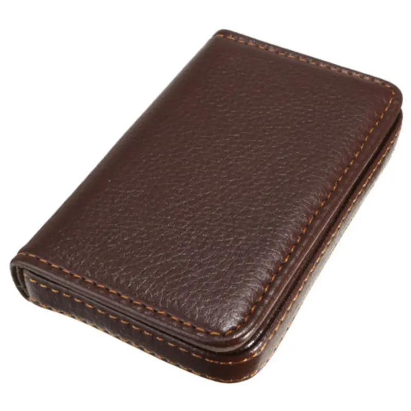 

Fashion Leather Business ID Credit Card Holder Case Wallet with Magnetic Shut