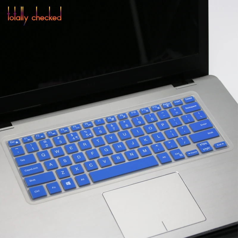 Силиконовый чехол для клавиатуры для ноутбука Dell Inspiron 15 15," Dell Inspiron 15 7000 5578 5579 7560 7569 7570 7572 7573 7579 - Цвет: blue
