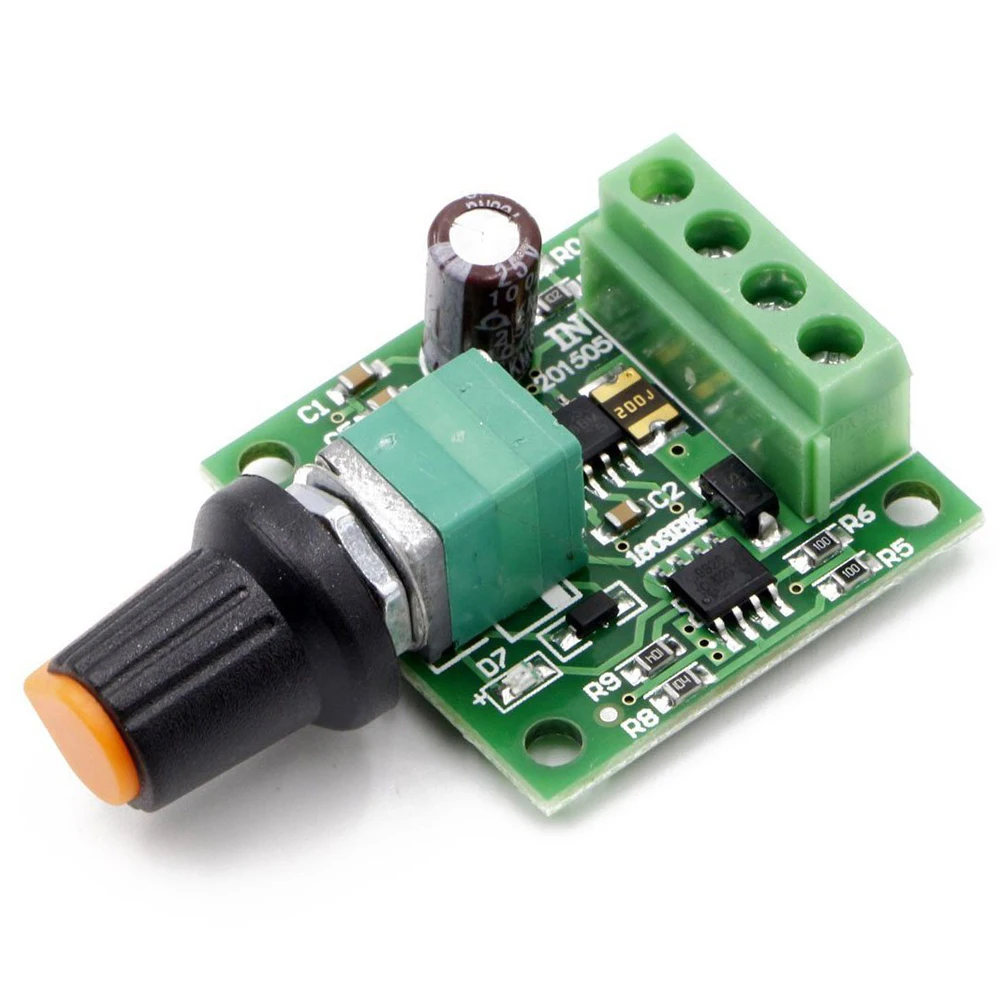 

DC 1.8V 3V 5V 6V 12V 2A PWM Motor Speed Controller Low Voltage Motor Speed Controller PWM 0~100% Adjustable Drive Module 1803BK