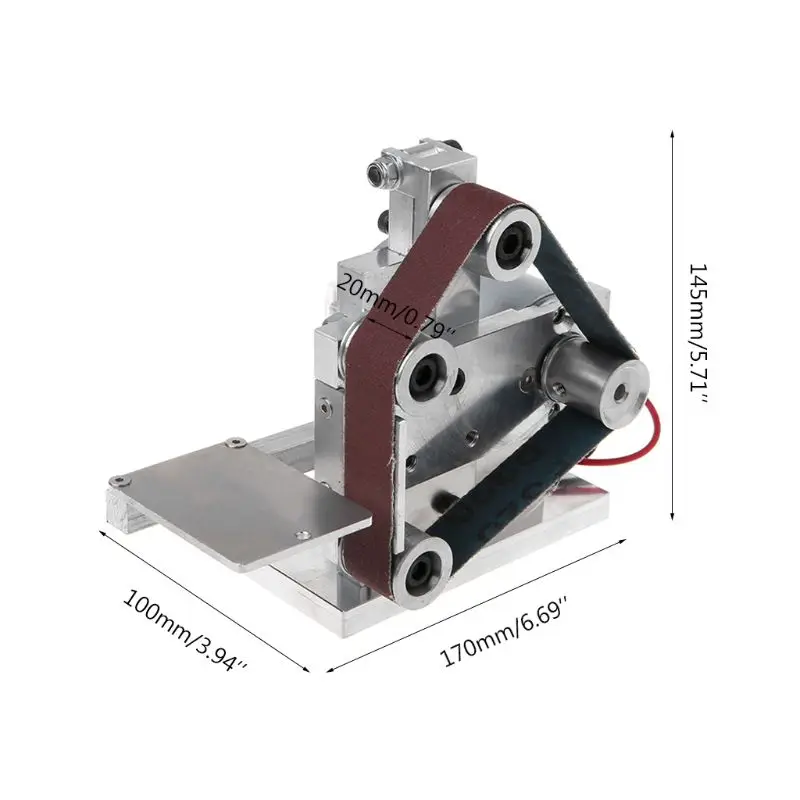 12-24 В многофункциональный мини электрический ленточный шлифовальный станок шлифовальная полировальная машинка резец кромки точилка домашний инструмент DIY
