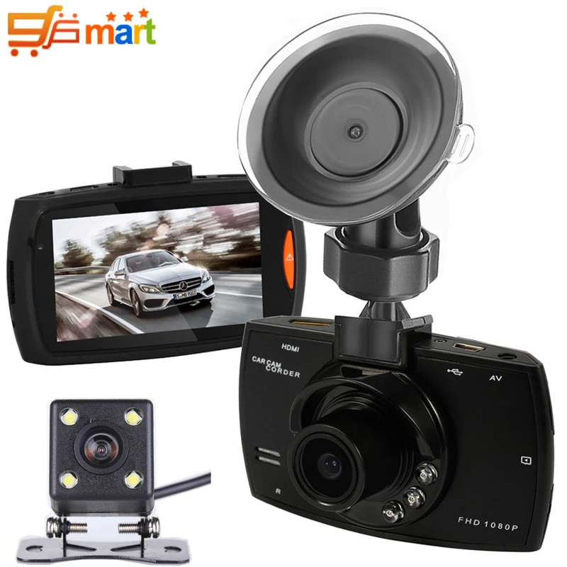 Dual Lens Car Camera 2.7" Full HD 1080P 140 Digital Car DVR DVRs