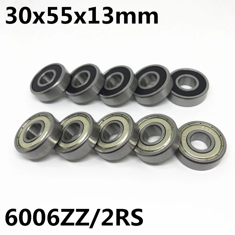 2pcs High quality 6006ZZ 6006-2RS ball bearing 30x55x13 mm deep groove ball bearing 6006Z 6006RS afbeelding