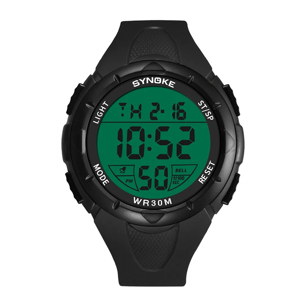 SYNOKE Модные мужские спортивные часы водонепроницаемые 30 м уличные забавные цифровые часы для плавания и дайвинга наручные часы Reloj Hombre Montre Homme