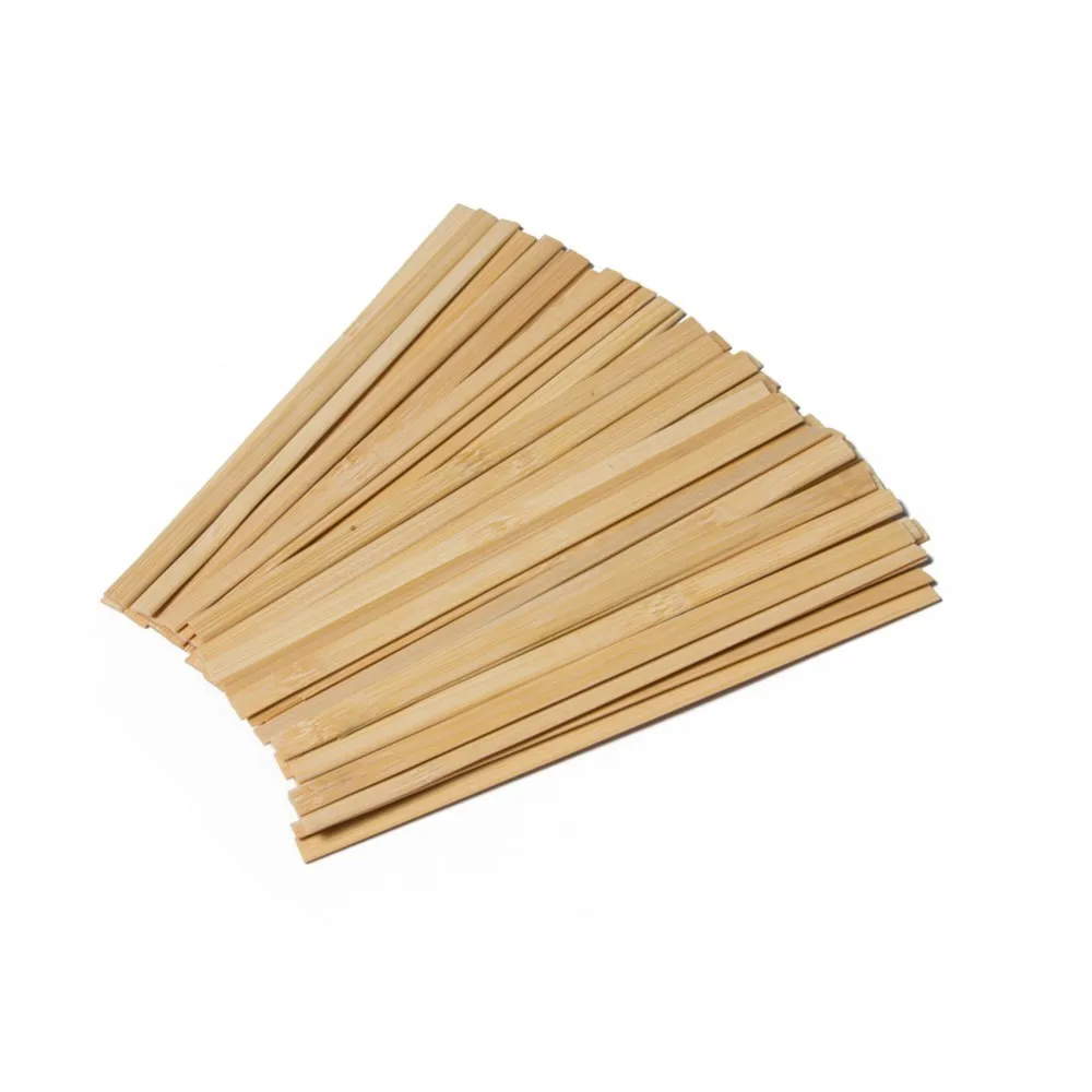 Pack Of 50pcs 7inch Natural Bamboo Sticks Wooden Craft Sticks For Model