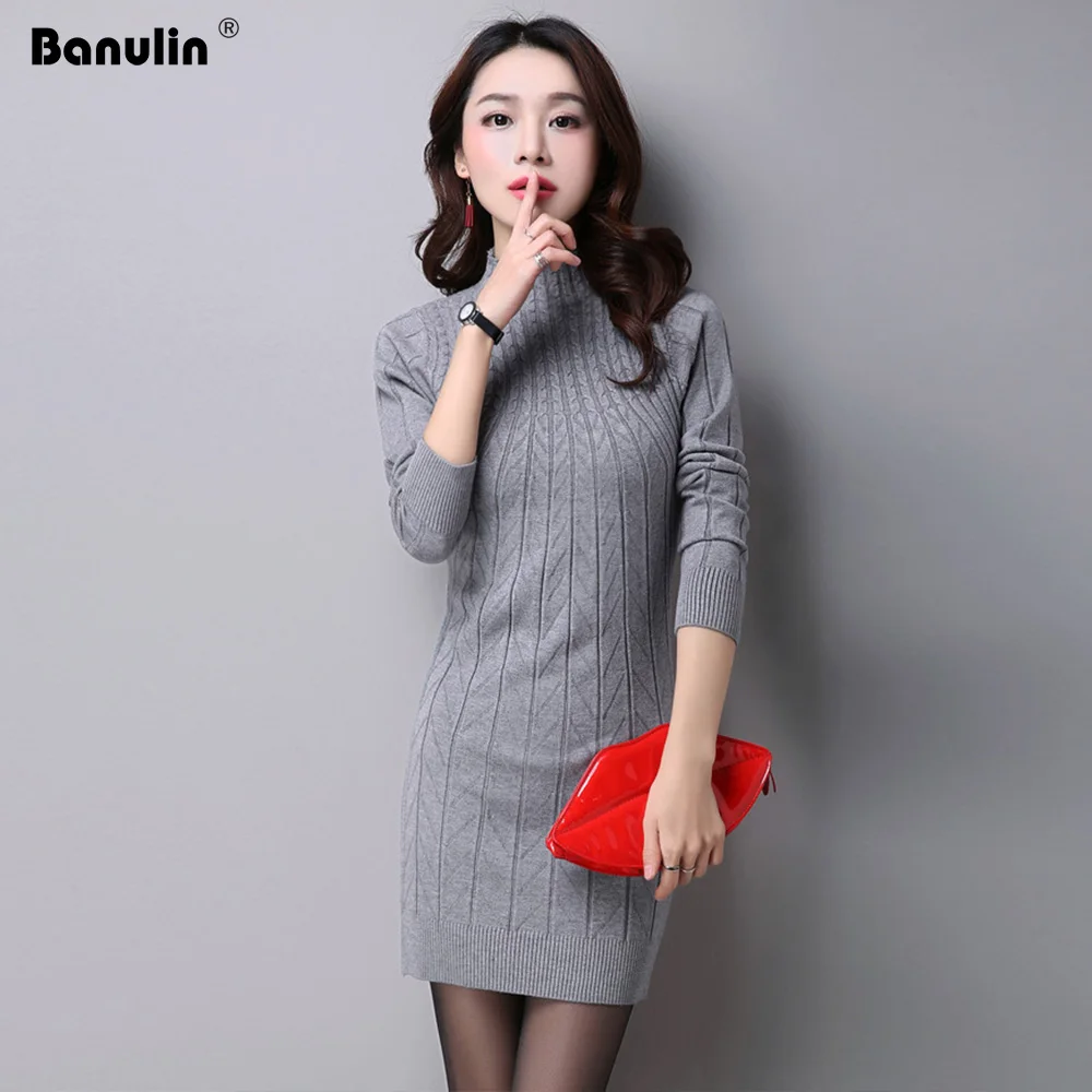 2019 Women Autumn Winter Sweater Dresses Turtleneck Sexy Bodycon Long thickening warm Dress plus size dress S-3XL vestidos 2019 Women Autumn Winter Sweater Dresses Turtleneck Sexy Bodycon Long thickening warm Dress plus size dress S-3XL vestidos