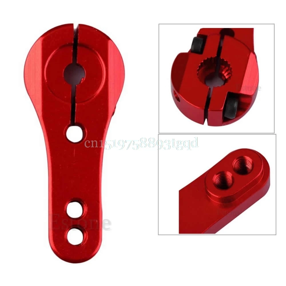 

Aluminum CNC Horn Servo Arm 25T For Futaba Standard Servos 25T Red