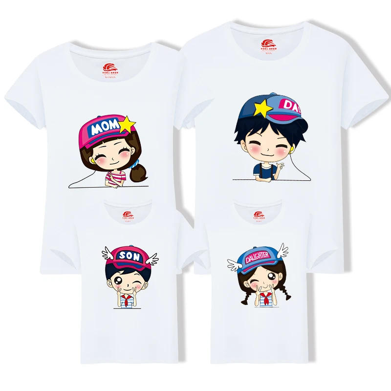 

Matching Family Shirts Matching Clothes Mother Daughter Clothes Family T-Shirt Dad Son Family Look Matching Cartoon Characters