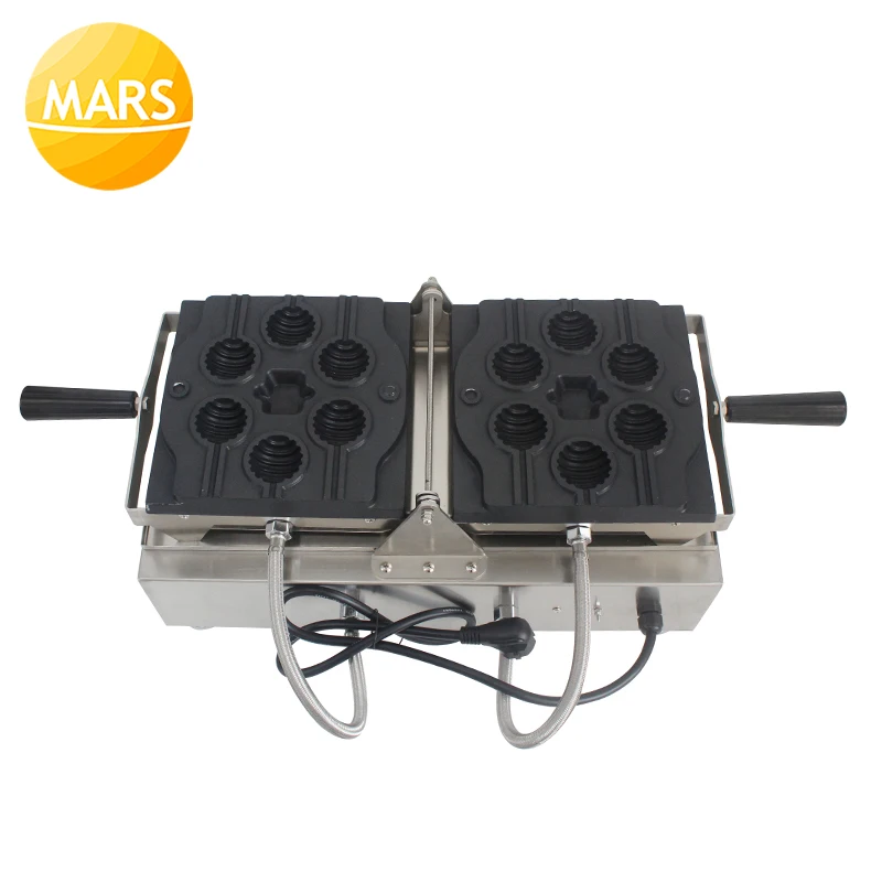 Mars для коммерческого использования, электрические палочки для вафель на палочках 220 В 110 В, машины для тортов, Попов, машина для выпечки, железная форма, оборудование для изготовления сковородок