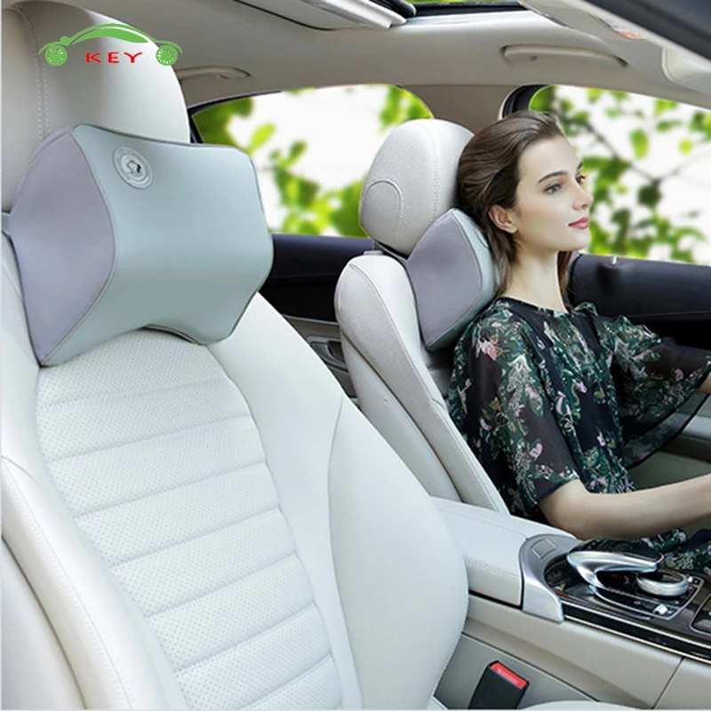 

Car Headrest Memory Foam Seat Head Neck Pillow Auto Seat Massage Cushion Cover for Renault Mazda BMW Audi Honda Car Accessories