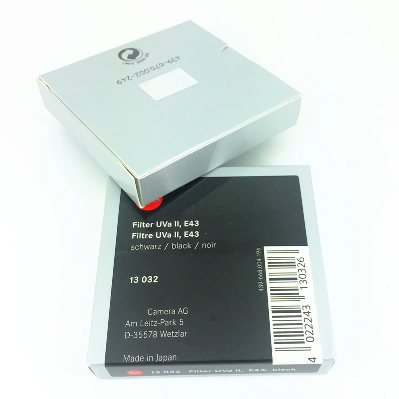 Leitz UVa II УФ-фильтр протектор объектива для камеры Leica TL2 Q D-Lux UV-A черный серебристый E39 E43 E46 E49 E52 E55 E60 E62 39 43 46 мм