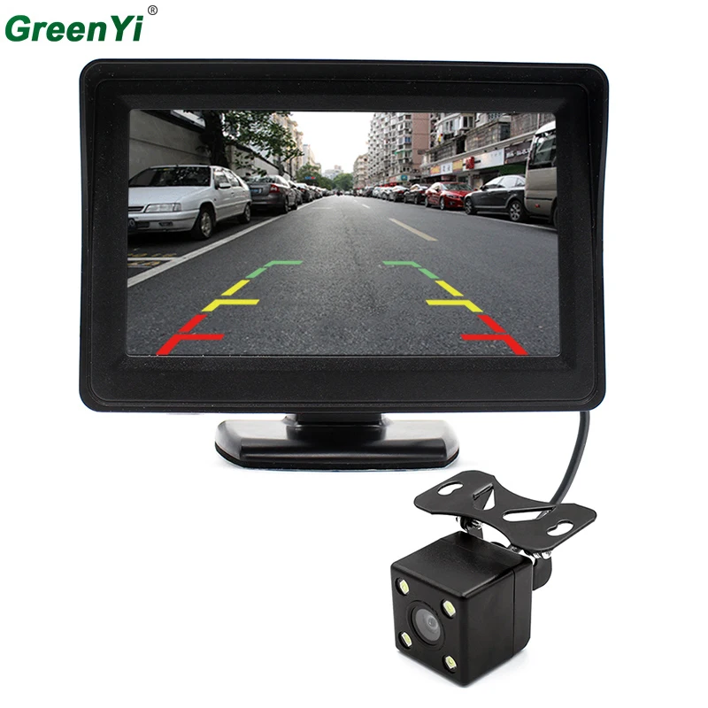 

4.3 Inch Car Rearview Mirror Monitor With LED Night Vision Car Rear View Camera