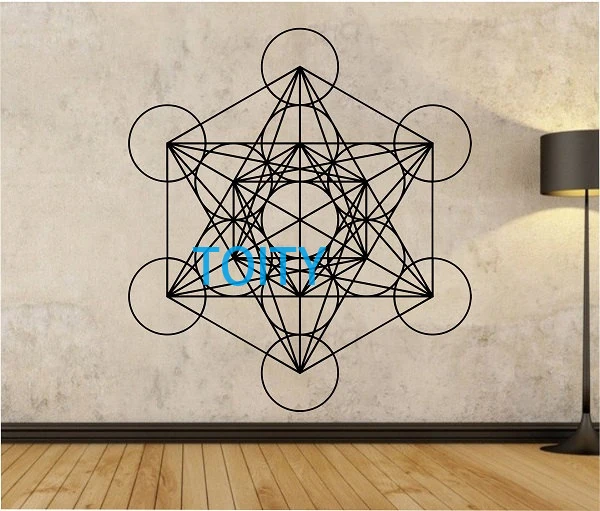 Aliexpress.com: Comprar Metatrons Cubo Diseño Dormitorio Mural Decal