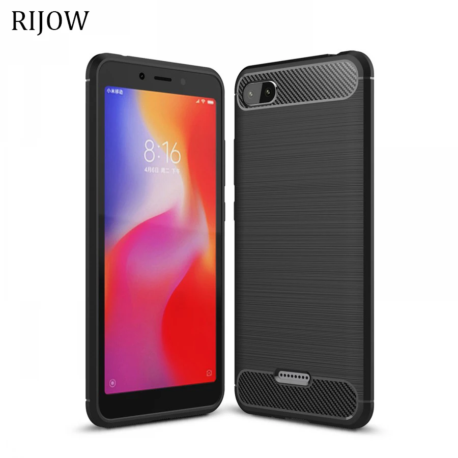 

RIJOW Redmi 6A 7A Case Silicone Armor Bumper Shockproof Back Cover Case Xiomi for Xiaomi Redmi 6A Luxury Fashion Red Phone Cases
