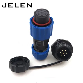 

SD13, Outdoor waterproof camera power cable 7-pin panel mount connector, LED power supply cord connector 7-pin. IP68