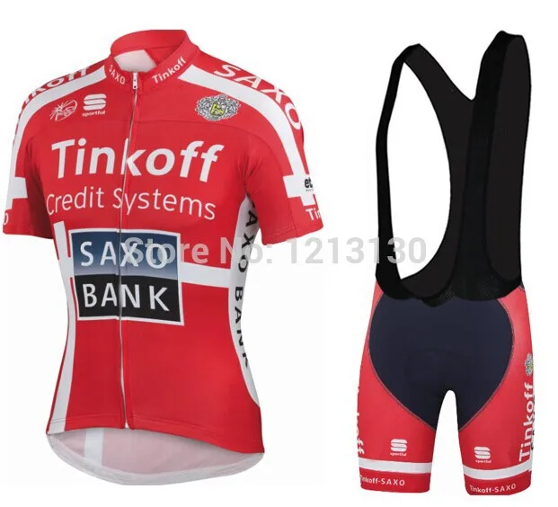 2014 Saxo Bank tinkoff Cycling jersey bib shorts kit bicicleta mountain bike cycling tight ropa ciclismo MTB bike jersey---2