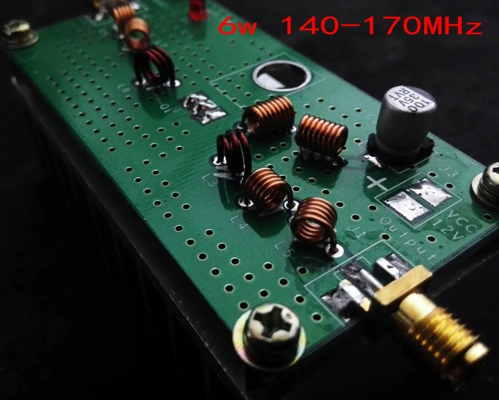 

6W 140M-170MHz VHF Power Amplifier For FM Transmitter RF Radio Ham With Heatsink