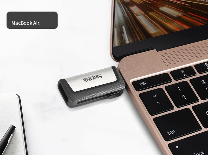 SanDisk TYPE-C USB3.1 двойной интерфейс OTG флэш-накопитель высокоскоростные флешки 32 Гб 64 Гб 128 ГБ 256 ГБ USB3.0 карта памяти для ПК