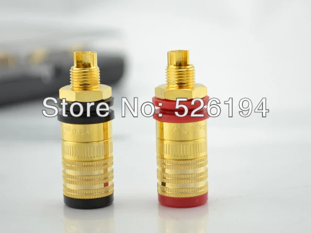 Free shipping 4pcs CMC 838 S G CMC Gold Plated font b Speaker b font Binding