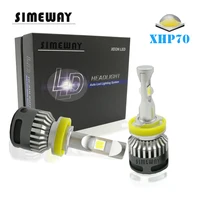 Simeway 2x Car mini H11 led 12000lm Headlight Bulbs Kit HB3 9005 9006 HB4 H4 9012 9004 H8 XHP70 H7 led 6000K 100W turbo headlamp