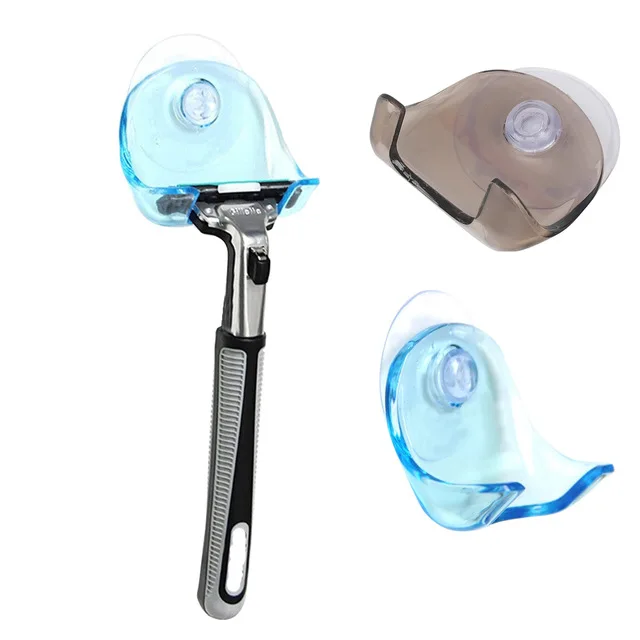 

1 pcs Shaver Hanger Eco-Friendly Super Suction Cup Razor Rack Bathroom Razor Holder Shaver Hanging Rack Bathroom Storage Shelf