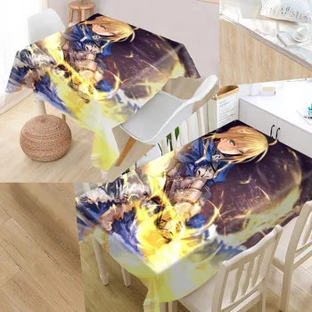 

Best Anime Fate Zero 02 Custom Table Cloth Rectangular Oxford Print Waterproof Oilproof Square Table Cover Party Tablecloth