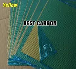 Бесплатная доставка 400 мм x 500 мм желтый цвет углеродное волокно пластина, cf пластина, углеродный лист, углеродная панель
