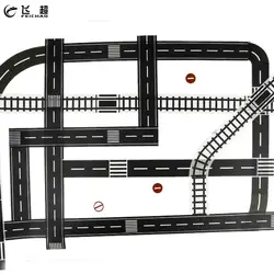 DIY Творческий железнодорожного шоссе дорожная лента клейкая лента Стикеры Label Крафтовая Маскировочная ленты запасной Запчасти
