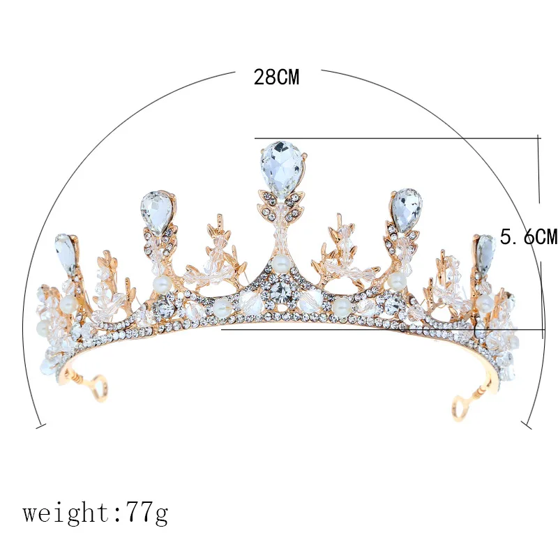 Модный роскошный с кристаллами свадебная корона Tiarasfor для женщин диадема принцесса тиары и короны выпускного вечера свадебная прическа невесты Аксессуары