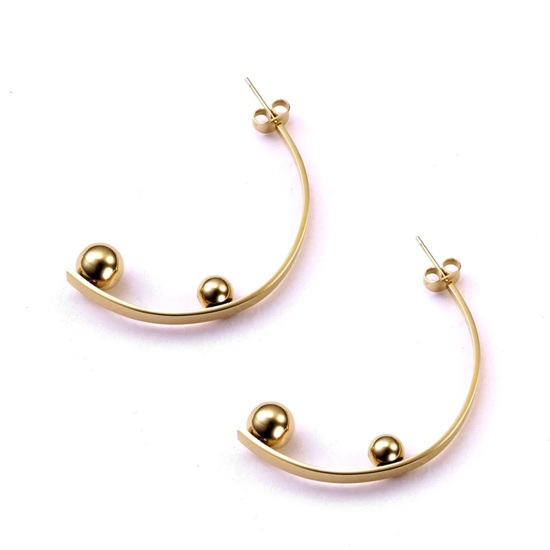

316L Stainless Steel Dangle Earring for Woman Gold Plating European Long Eardrop Trendy Wedding Female Drop Earring Jewelry Gift