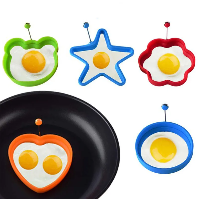 

1 Pc Silicone Fried Egg Pancake Ring Non Stick Omelette Fried Egg Star Shape Eggs Mould Cooking Frying Tools Kitchen Accessories