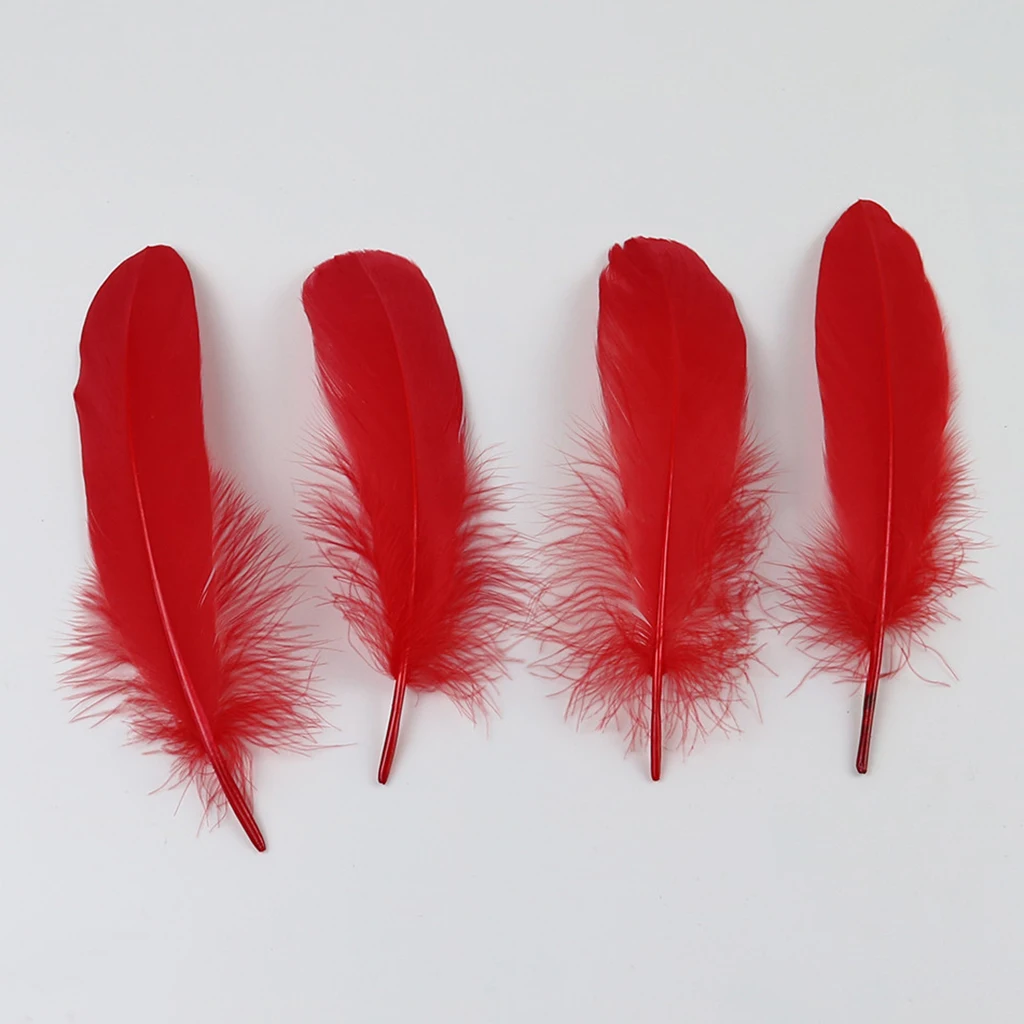 50Piece Beautiful Natural Goose Feather 12-20cm for Dress, Sewing, Arts and Craft, Clothing, Home Decoration, Jewelry Making DIY