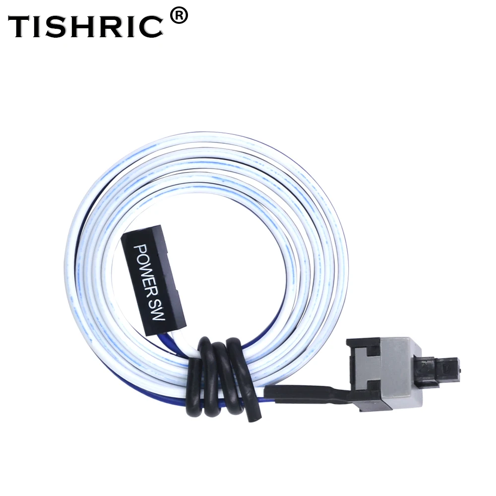 Mejor vendedor  TISIRIC-placa base de ordenador con Cable de encendido y apagado, Cable adaptador de reinicio para minería, 2018, 10 uds., 50cm 16WOZbq9