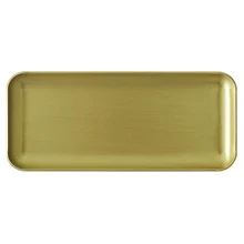 Docinho Ferramentas Decoradores Sobremesa Bandeja Do Queque de Ouro Placa de Metal Escovado Para Doce Mesa de Casa Decoração Fotografia Adereços(China)