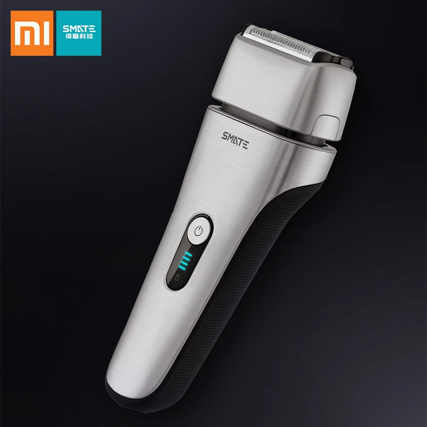 

Xiaomi Smate Electric Shaver Xumei skin care protect no harm Dry Wet Fast Clean 4 Blade Shaver Gift for man dad husband