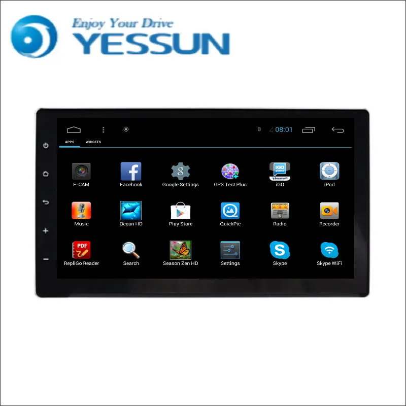 Discount YESSUN For Toyota Hilux 2016 Android Car Navigation GPS HD Touch Screen Stereo Player Multimedia Audio Video Radio Navi 1