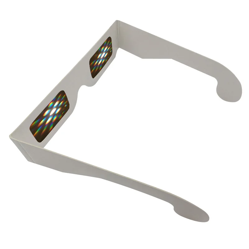 10 шт. Танцевальная вечеринка 3D Raves призмы EDM очки, 13500 линий эффект радуги фейерверк светильник лазер 3D дифракционные очки