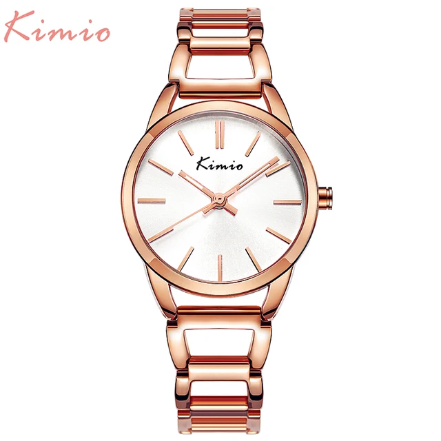 KIMIO Quartz Charming Stainless Steel Back Bracelet Watch Women Ladies Dress Cry KIMIO Quartz Charming Stainless Steel Back Bracelet Watch Women Ladies Dress Cry