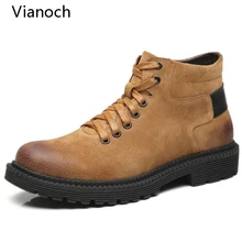 Новые модные мужские Ботильоны замшевые ботинки на шнуровке оксфорды обувь Человек Весна Осень 0045