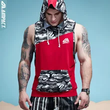 Aimpact Gymi толстовки без рукавов для мужчин камуфляж хлопок Кроссфит фитнес тренировка майка Бодибилдинг Вес подтяжка мышц рубашки для мужчин