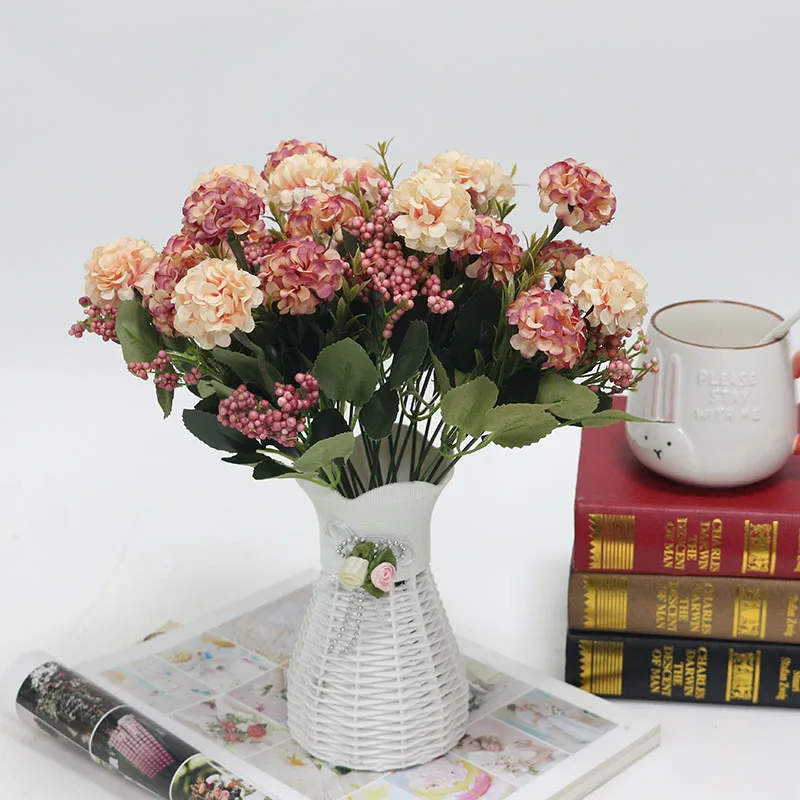 Flone Artificial Plants Silk Daisy Fake Flowers Daisy For Home Decoration Accessories Flower Wall Wedding Garden Decoration (8)