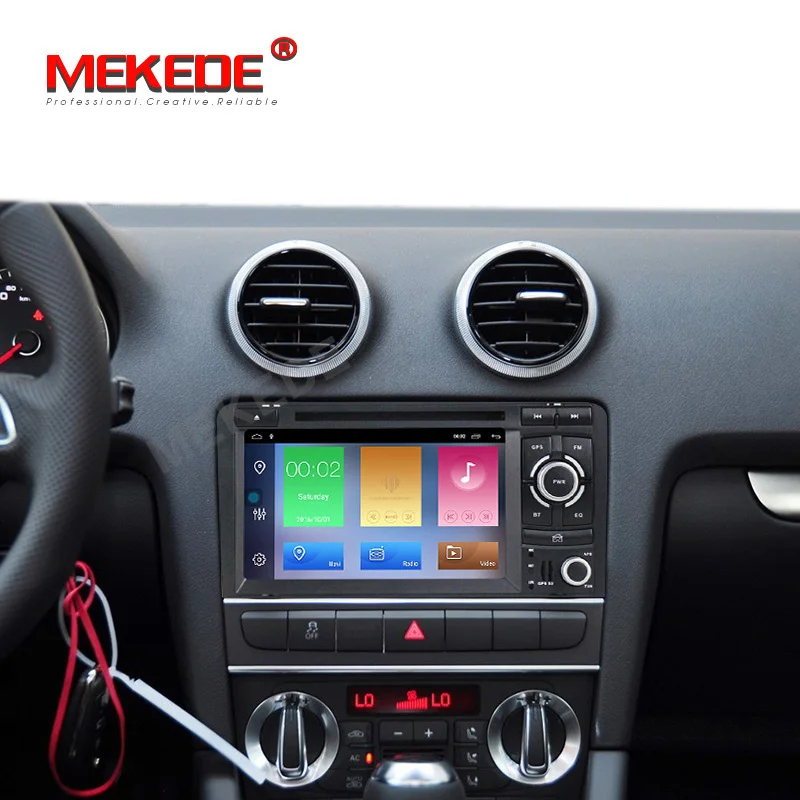Flash Deal MEKEDE Android 9.1 Car GPS navigation DVD player For Audi A3 S3 2003-2012 RS3 auto Radio  WIFI BT multimedia 2G RAM 32G ROM 5