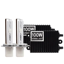 1 Набор высокого Мощность AC 100 W лампы балластдля ксеноновой фары комплект 12 V Xenon HID Балласт 100 W лампы H1 H3 H7 H11 9005 D2H HID Сменный Набор ламп