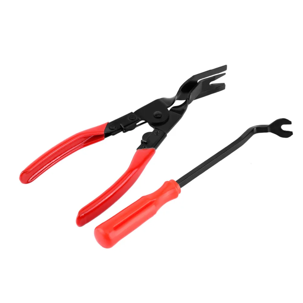 

2Pcs/sets Car Door Trim Clip Remover Plier Upholstery Remover Pry Bar Tool Durable Local Quick Shipping