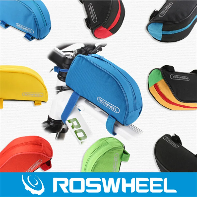 ROSWHEEL мульти-Цвет велосипед Велоспорт сумка велосипед верхняя труба седло мешок рамы велосипеда Паньер мешок стойки велосипед аксессуары Лидер продаж