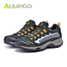 

Auupgo Men's Waterproof Hiking Shoes Suede Leather Double Waterproof Trekking Shoes Outdoor Women Camping Climbing Shoes