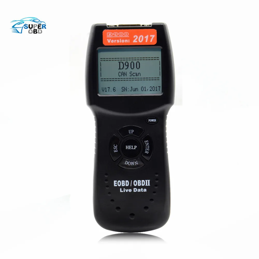 Новейший считыватель кодов 2017 06 D900 сканер данных OBD2 Live PCM автомобильный