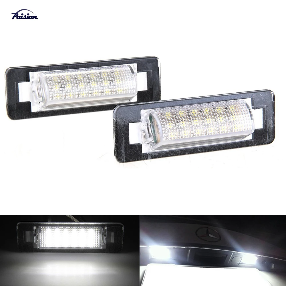 2pcs LED Number License Plate Lamp Light for Mercedes Benz W210 4D E300