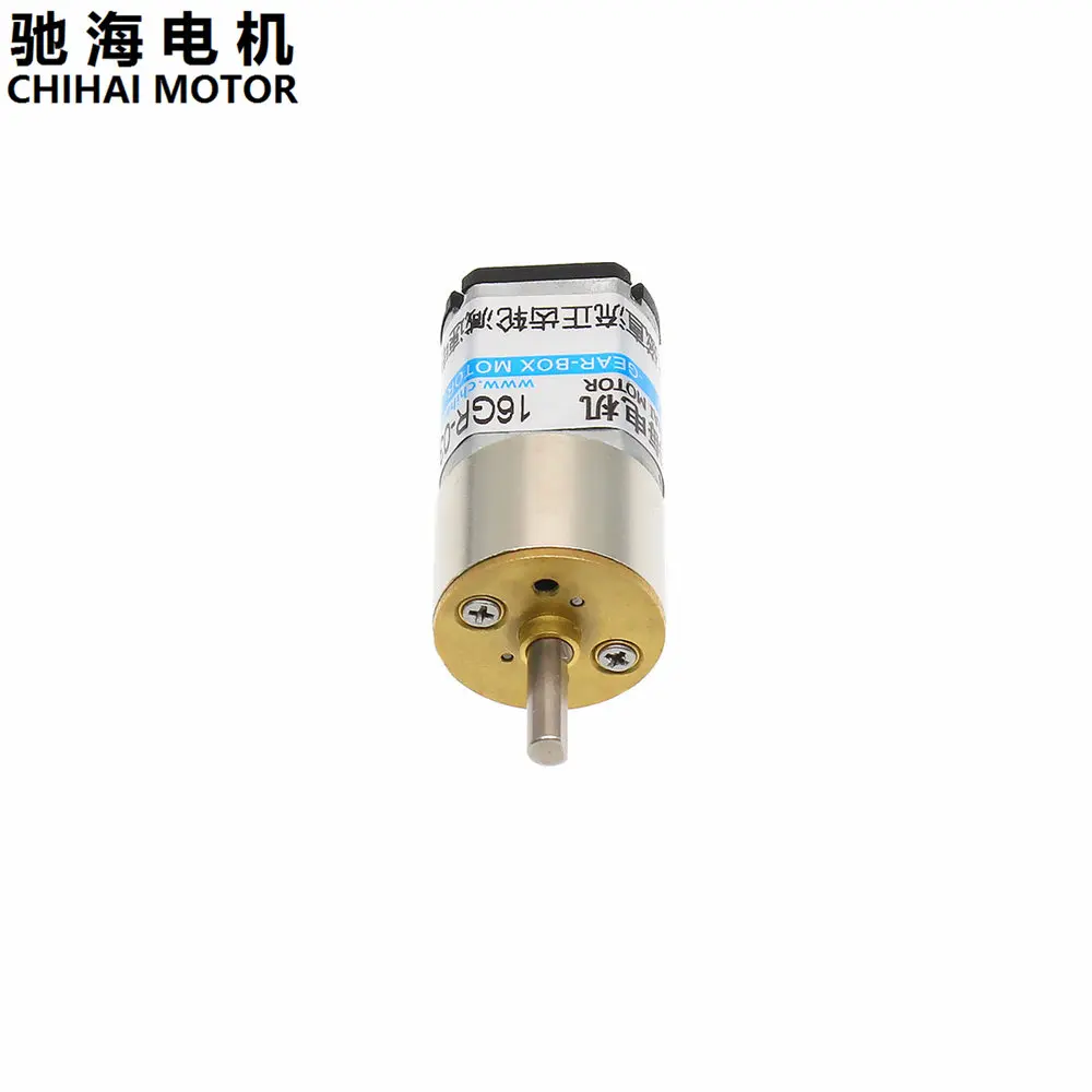 ChiHai Motor CHR-GM16-030PA imán permanente miniatura DC metal Diente de reducción de velocidad de motor 3 V 6 V 12 V