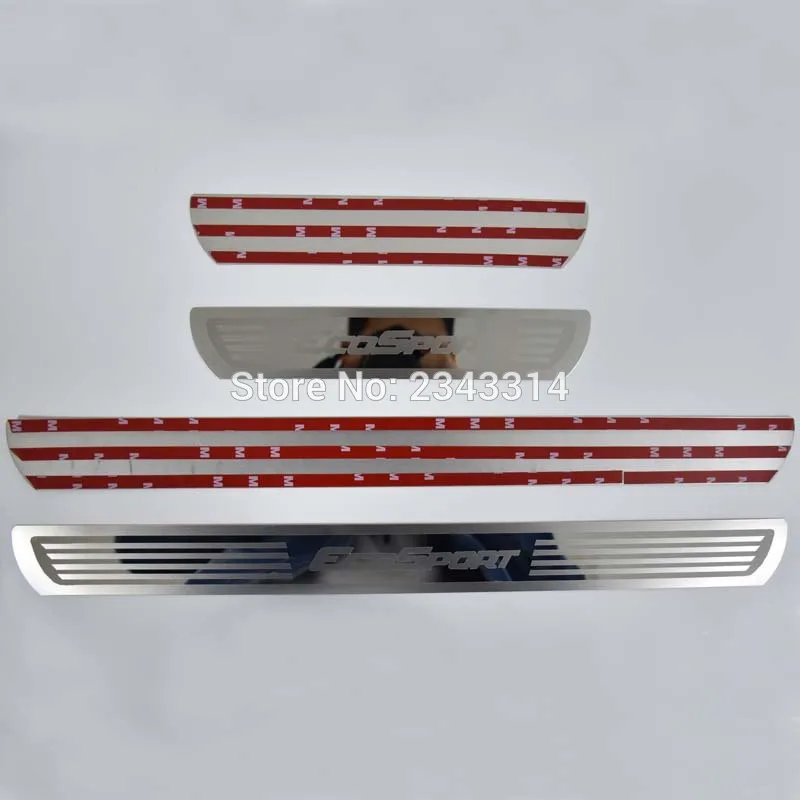 Для Ford Ecosport 2013- нержавеющие защитные накладки на пороги автомобиля, накладка на педаль, автомобильные аксессуары
